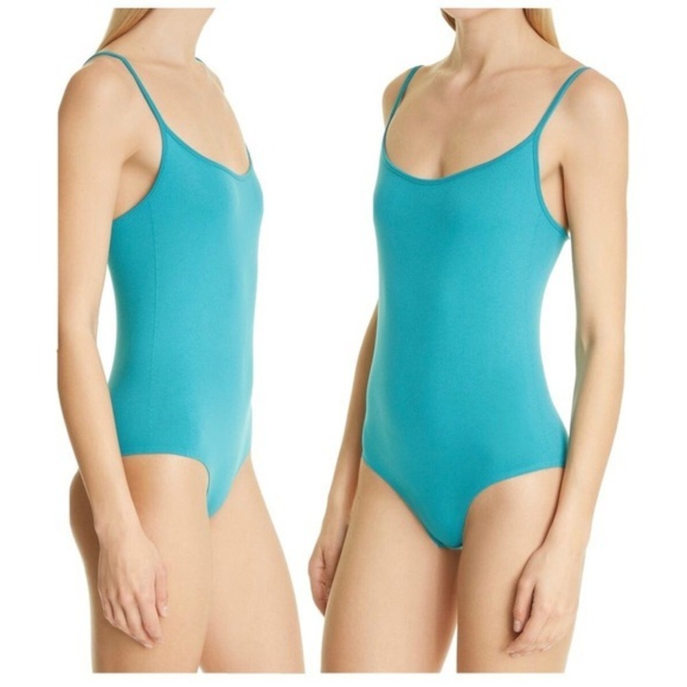 Simon Miller Teal Ano Square Neck Bodysuit Size XS/S